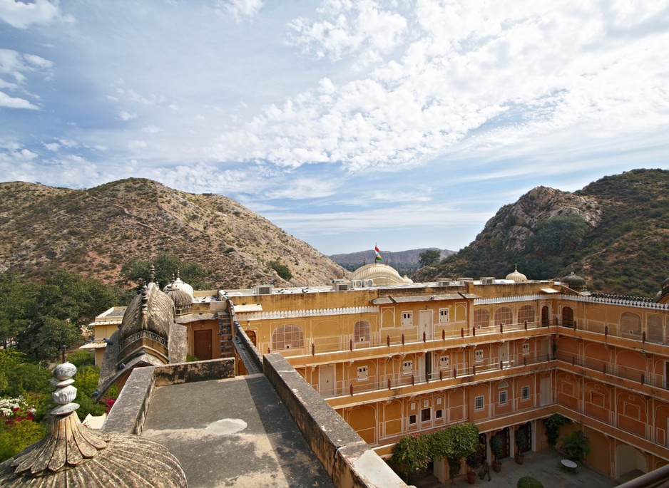 Samode Palace building top views