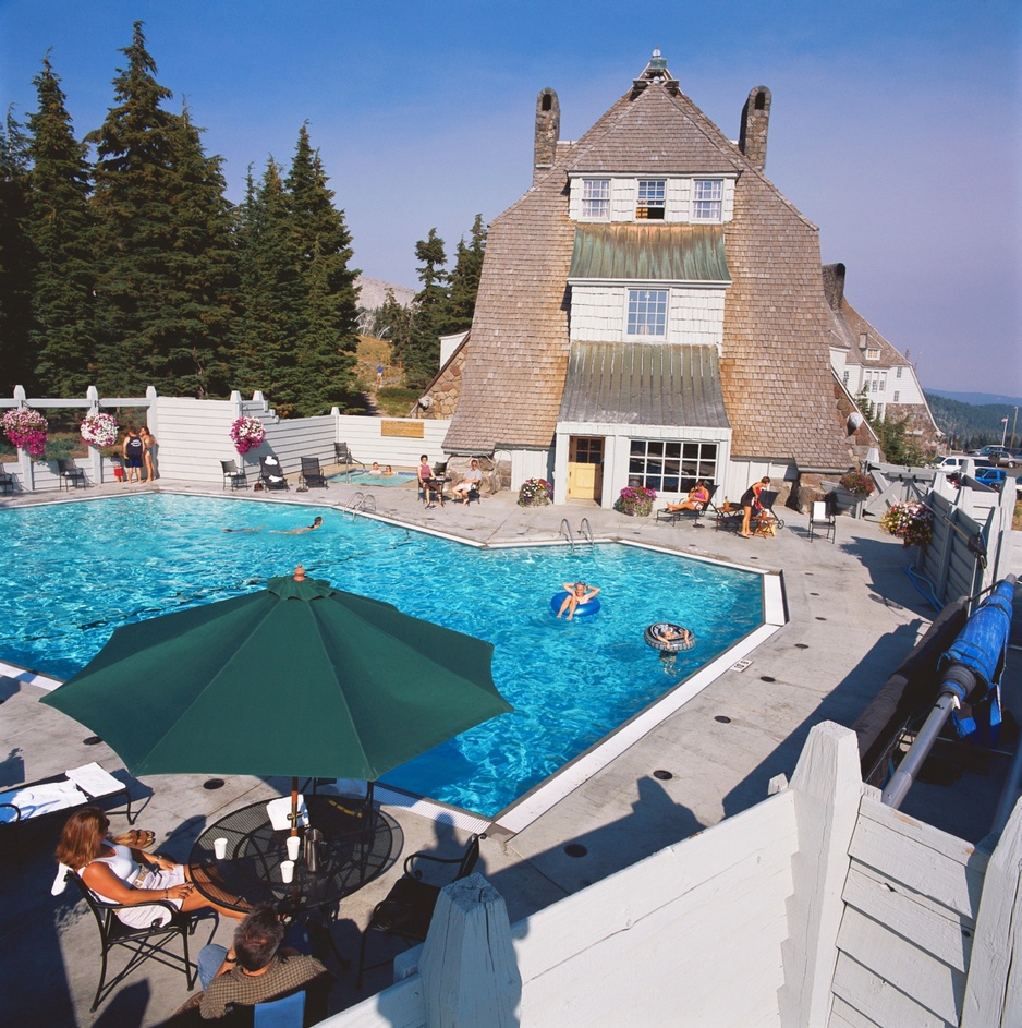 Timberline Lodge outside pool