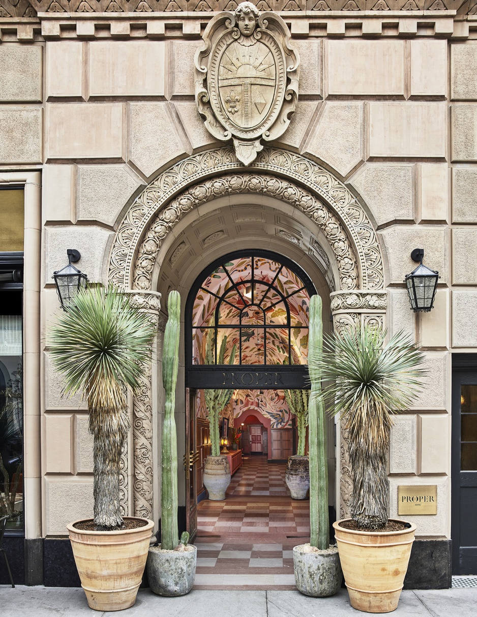 Downtown LA Proper Hotel Entrance