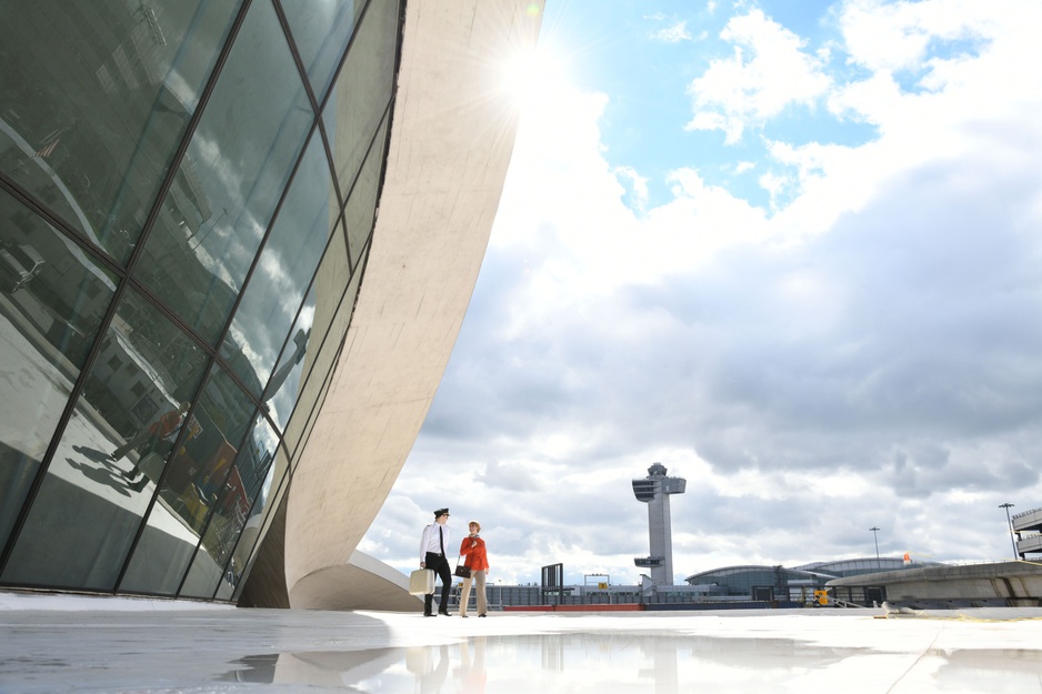 TWA Hotel & JFK Airport Radio Tower And Runway