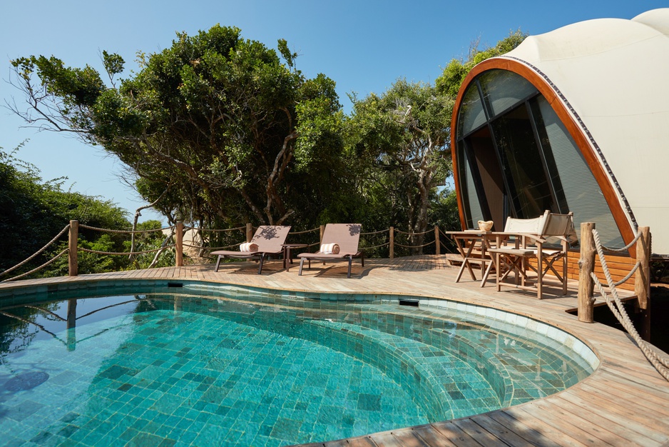 Wild Coast Tented Lodge cocoon pool