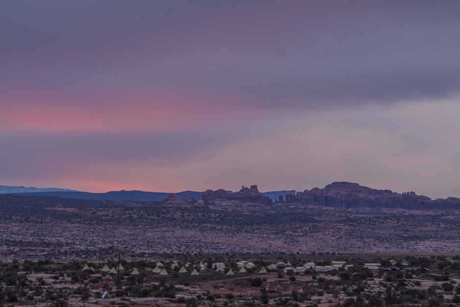 Moab Under Canvas tents in the Moab desert