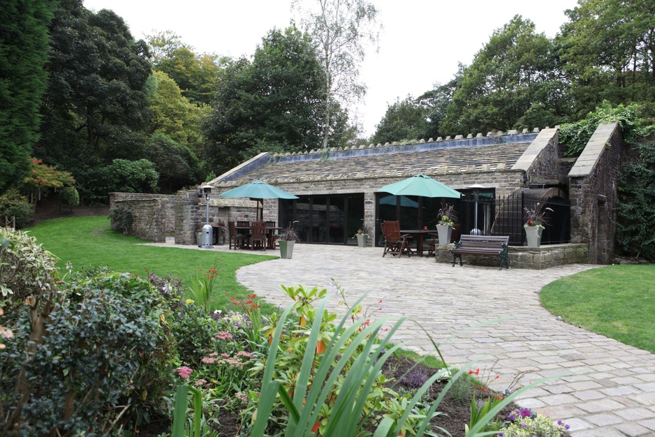 Carr Hall Castle garden bbq