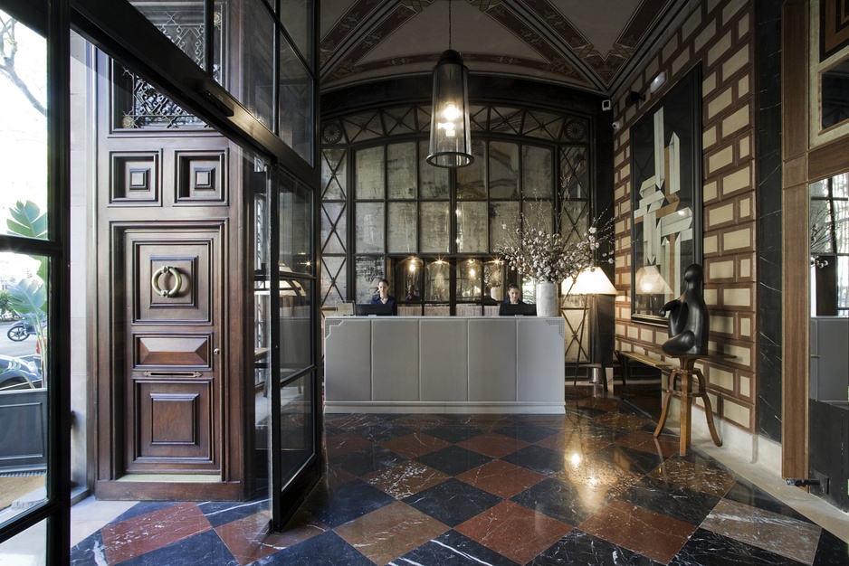 Cotton House Hotel reception desk