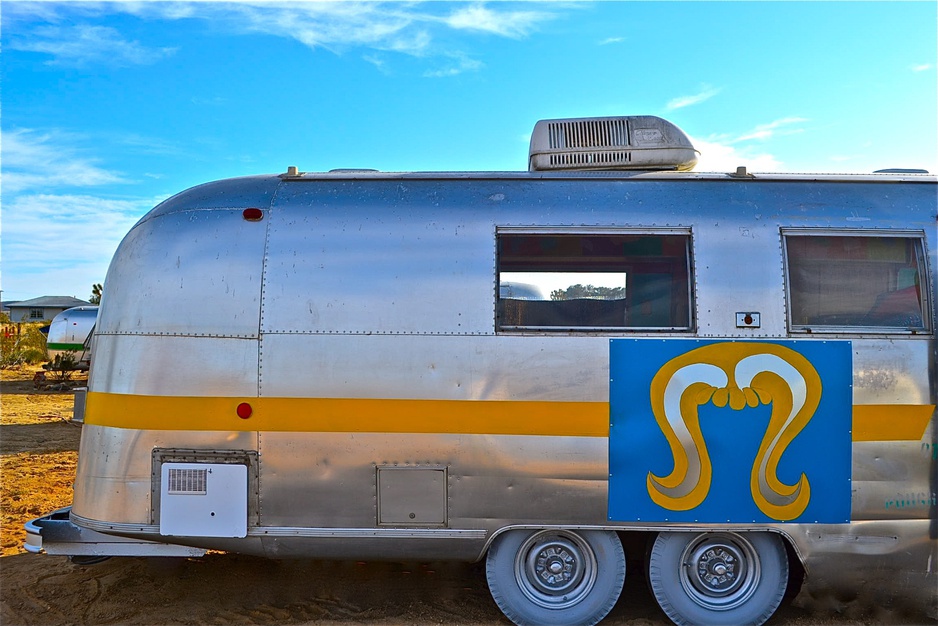 Yellow Stripe Airstream