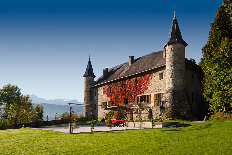 The old renovated Chateau of St. Philippe