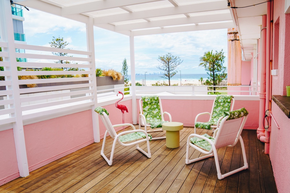 The Pink Hotel Coolangatta Medusa Suite Balcony