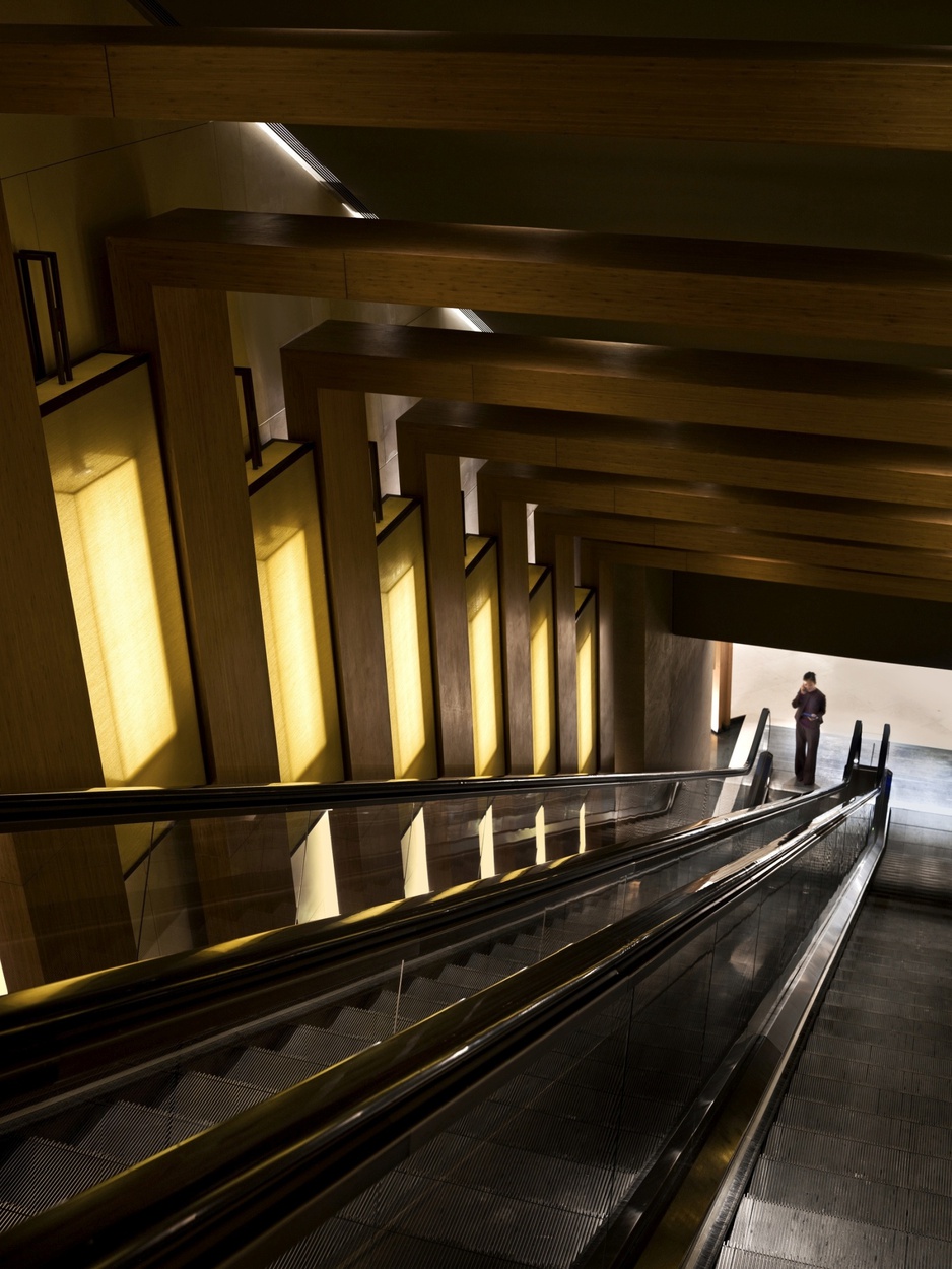 The Upper House escalators journey upwards