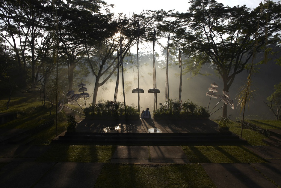 Maya Ubud Resort open stage morning