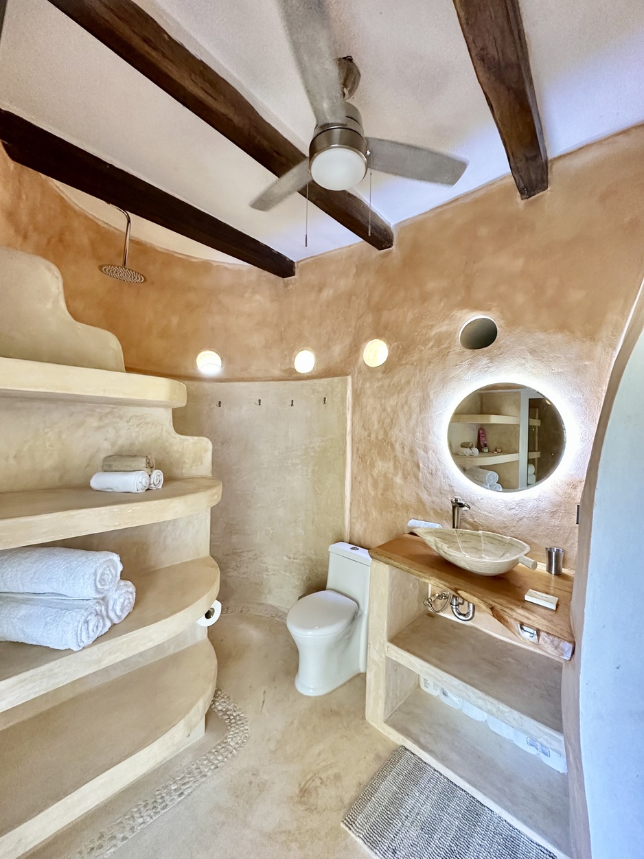Dome at Jackfruit Jungle Paradise Bathroom With Rainfall Shower