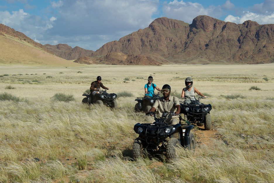 Desert buggies in the Namibian desert