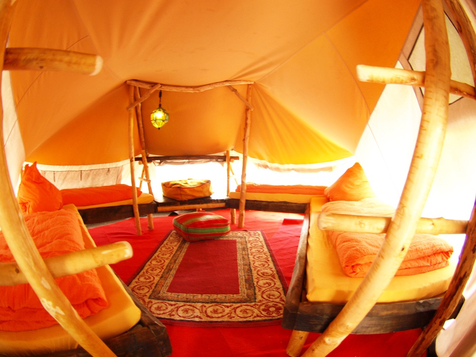 Baumhaushotel tent interior