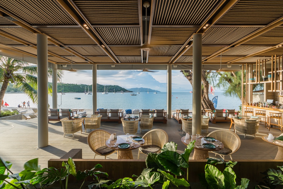 Meliá Koh Samui Resort Breeza Beach Club Terrace Overlooking The Sea