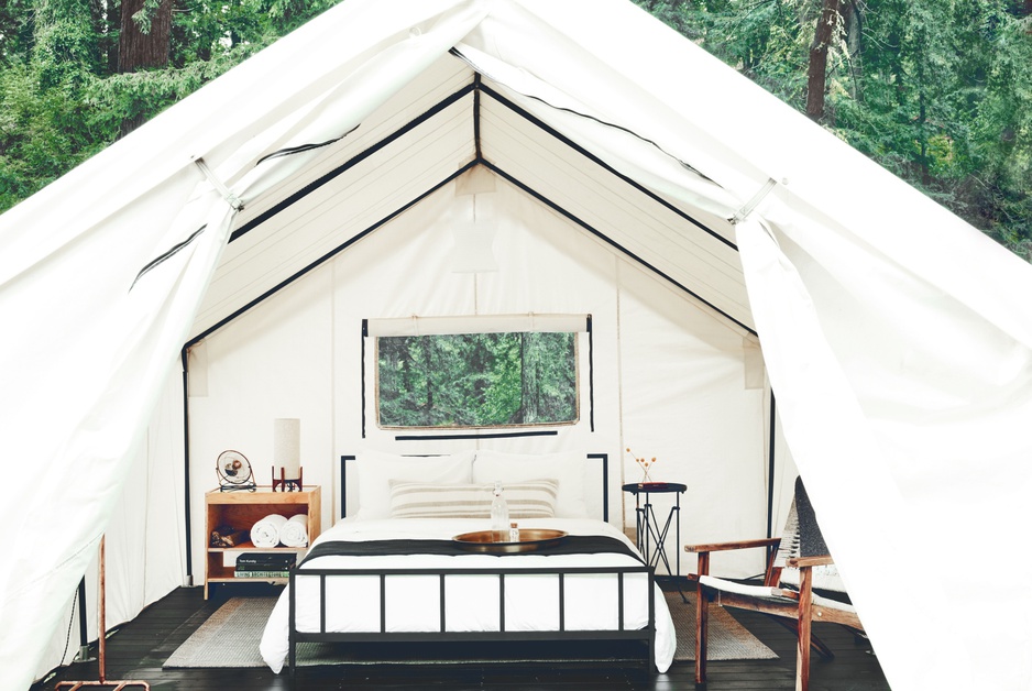 AutoCamp Russian River Luxury Tent Interior