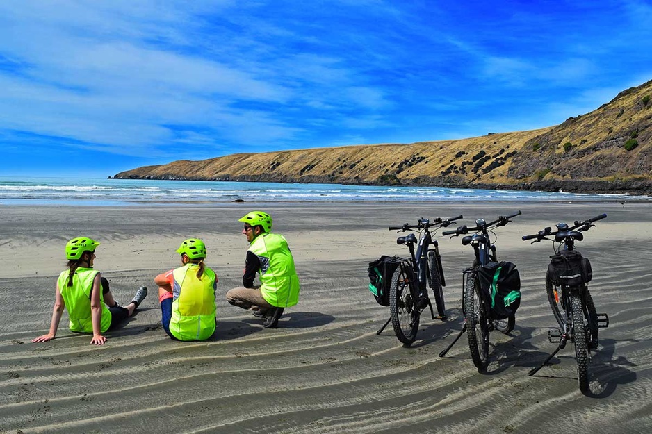 New Zealand sea-side biking