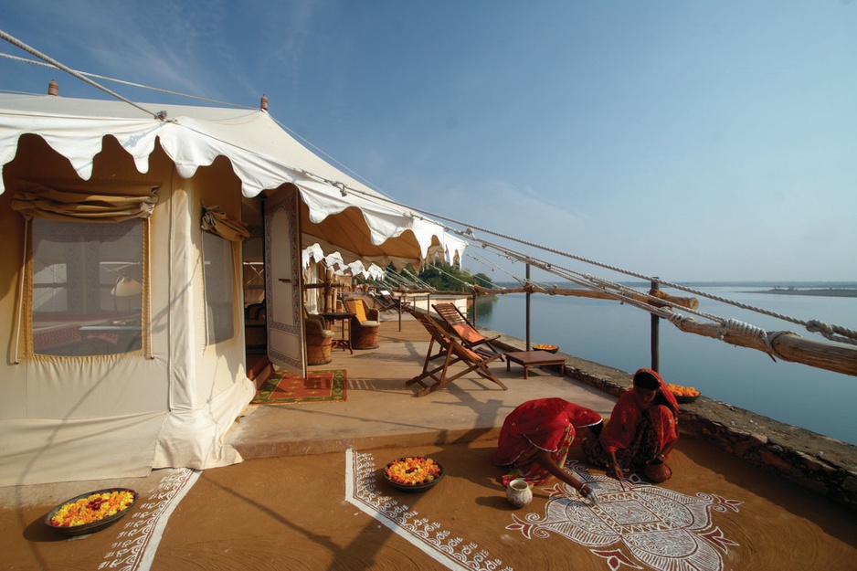 Chhatra Sagar tent terrace