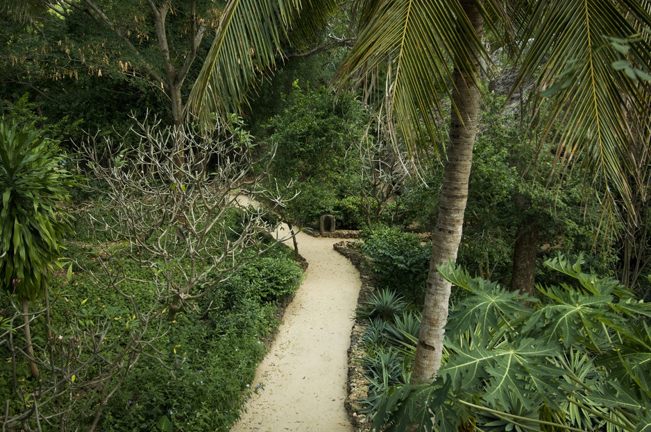 Chole Mjini Lodge gardens