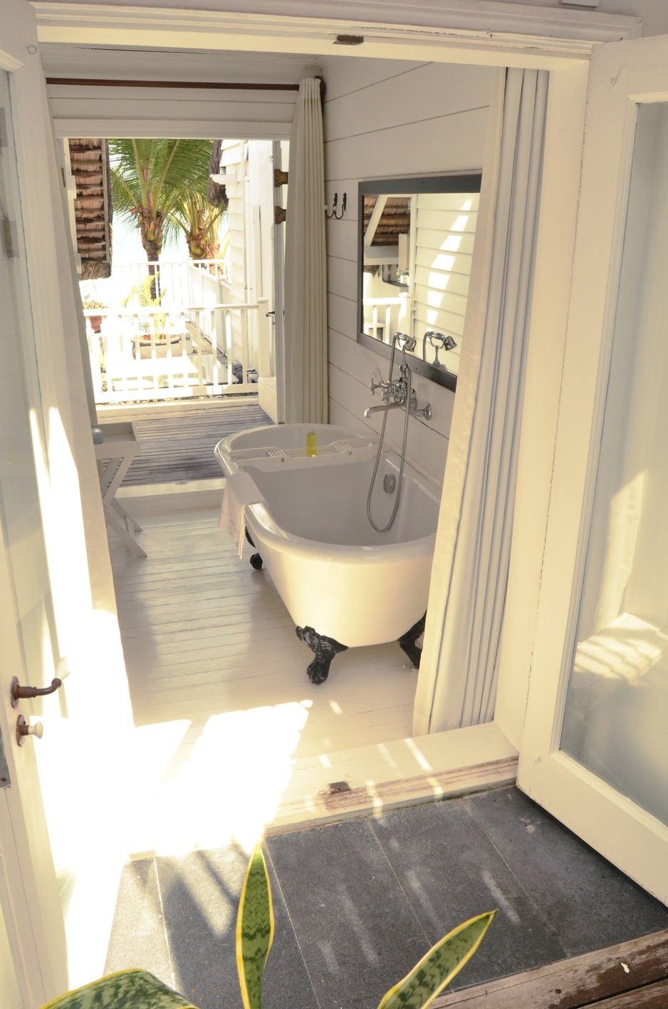 Beachfront bathroom