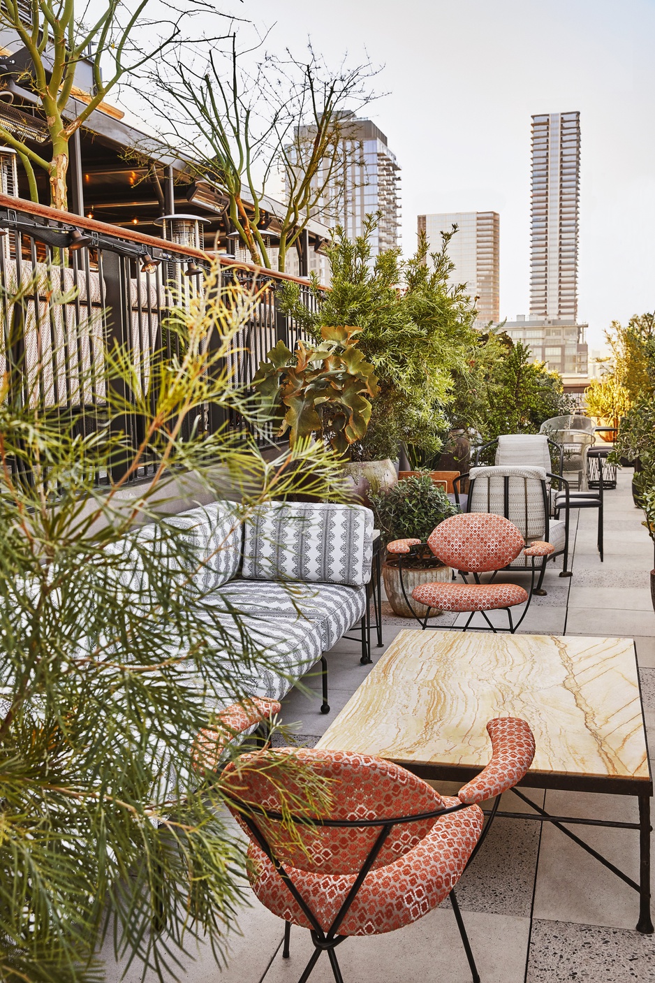 Downtown LA Proper Hotel Rooftop Terrace