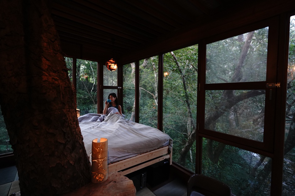 Treeful Treehouse Sustainable Resort Spiral Treehouse Bedroom