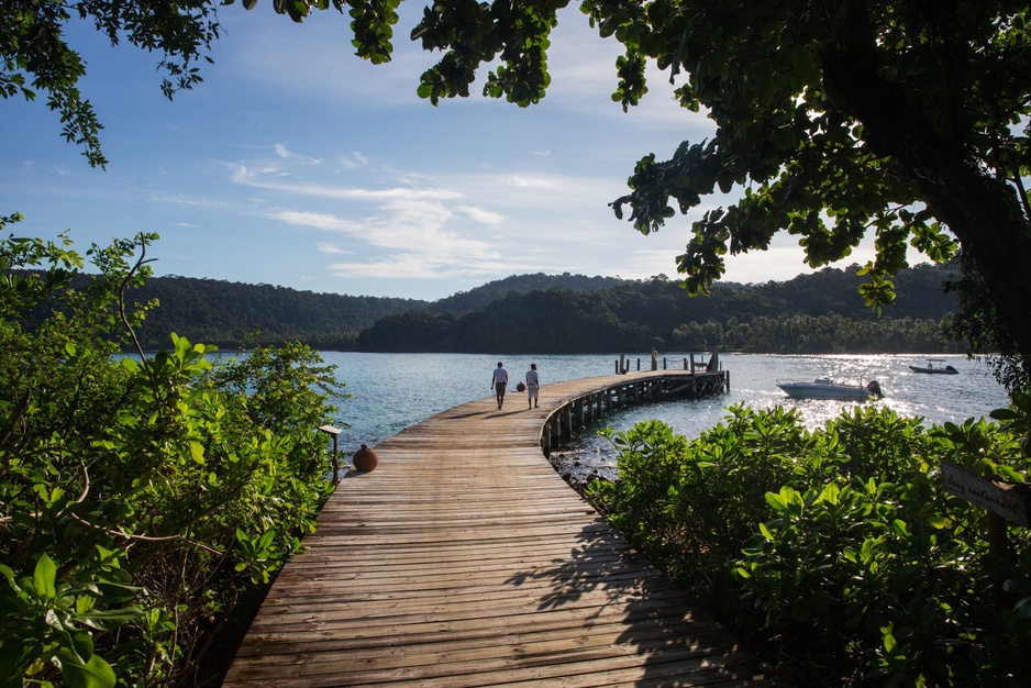 Soneva Kiri Resort arrival jetty