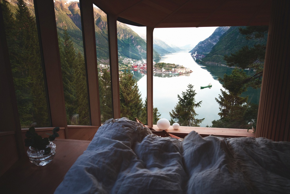 Woodnest Bed View On The Fjord