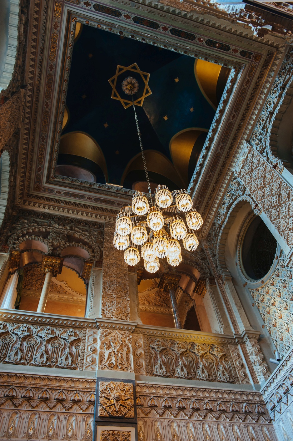 Villa Crespi Richly Decorated Ceiling