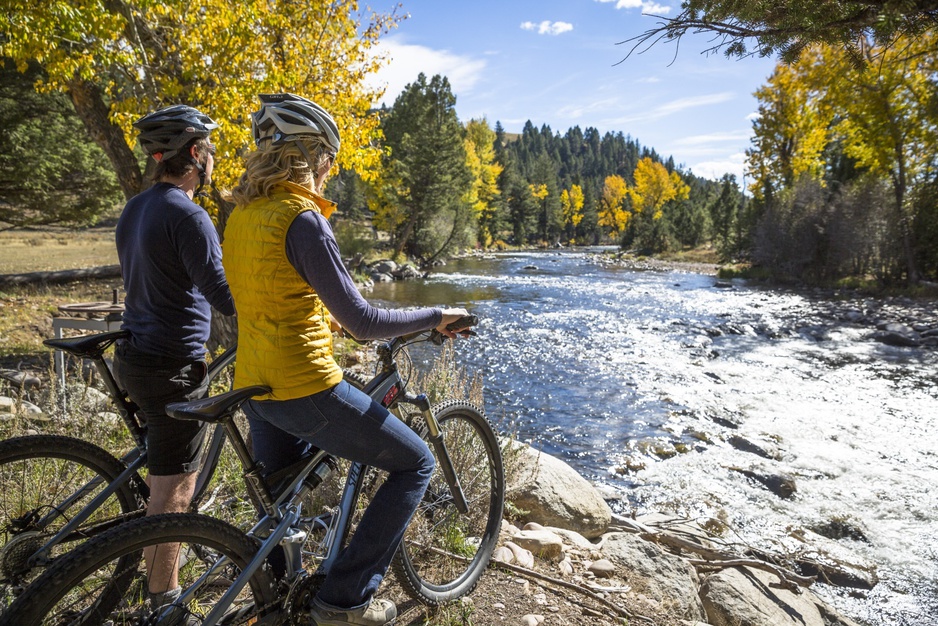 Bike riding in the wilderness of Montana