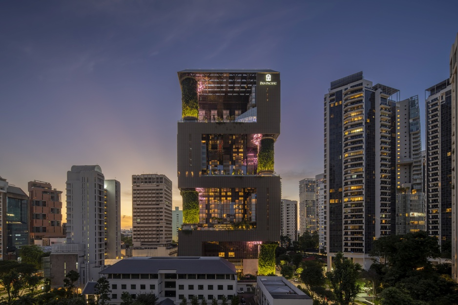 Pan Pacific Orchard Building Facade