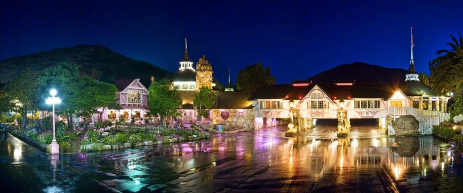 Madonna Inn night panorama