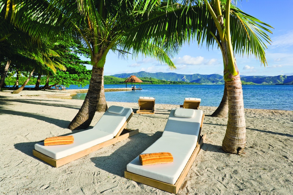 Moveable Sun Loungers Offer Every Opportunity To Enjoy The Beach At Dolphin Island