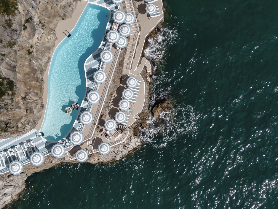 Hotel Miramalfi Beach Club Aerial