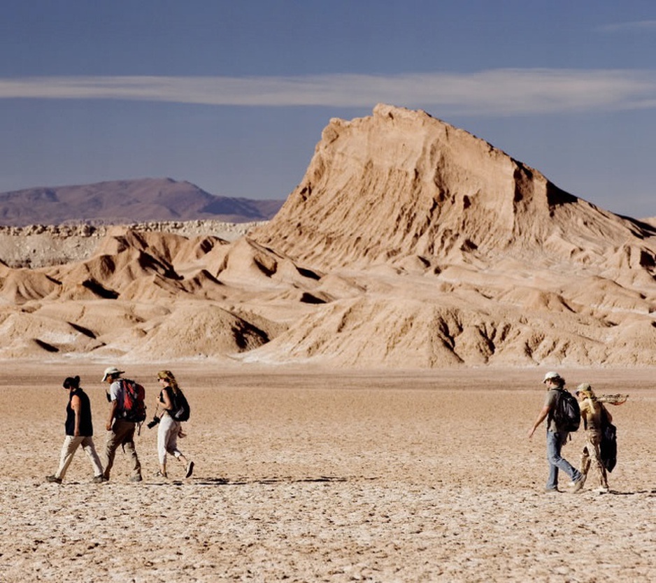 Trekking in the desert