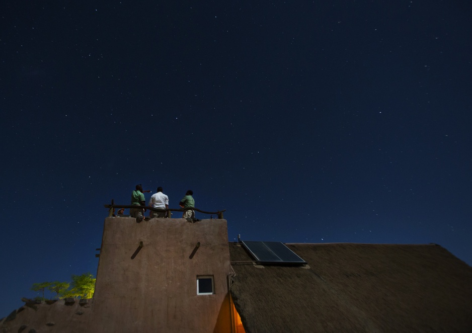 Star hunting on the top of the Kulala Desert Lodge