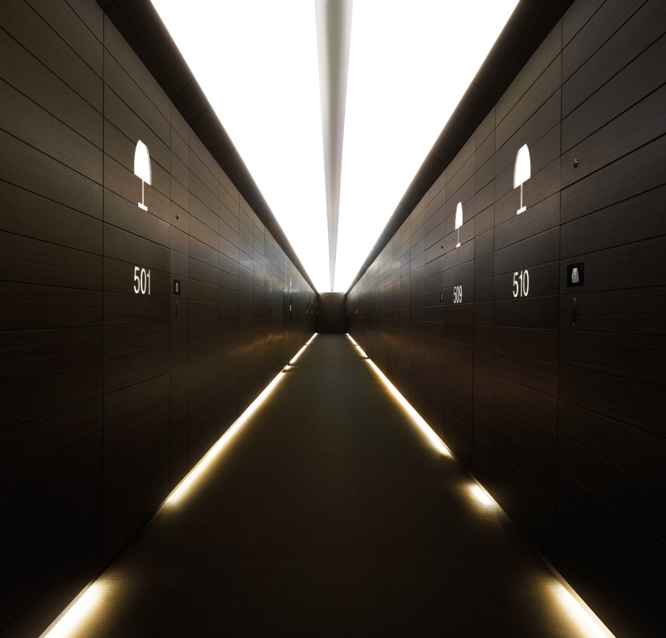 Armani hotel corridor