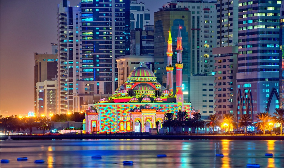 Sharjah Light Festival - Al Noor Mosque