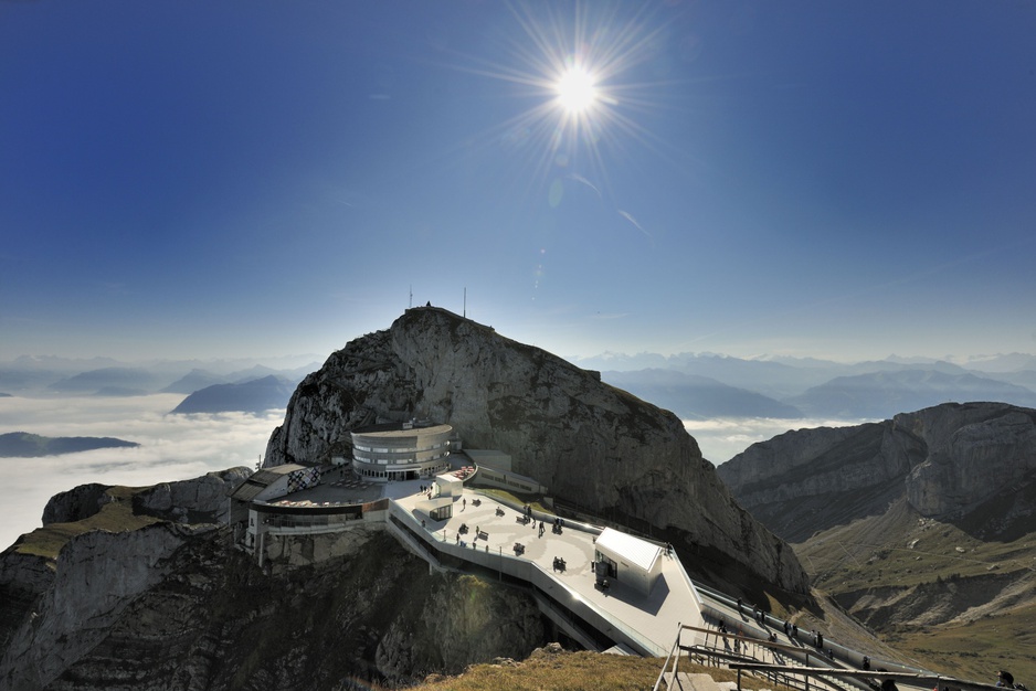 Hotel Pilatus-Kulm on the peak