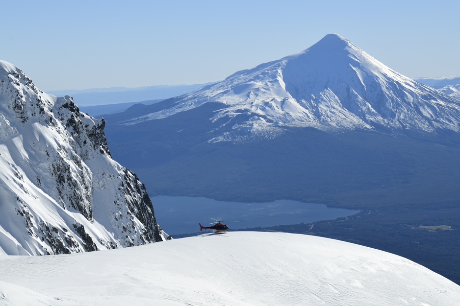 View of Osorno Volcano from the Calbuco Volcano