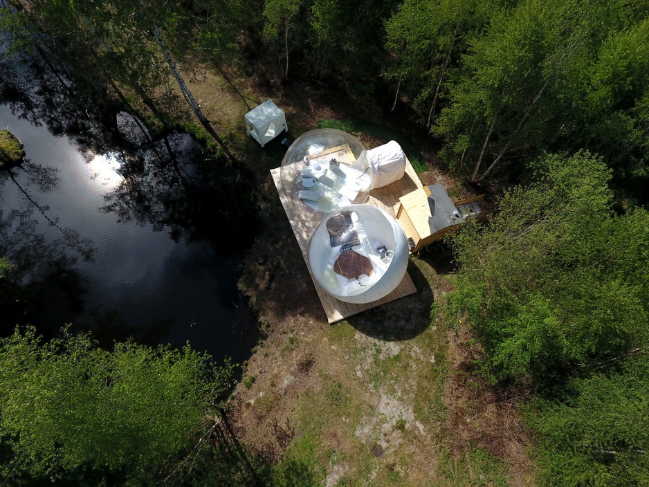 Gites Insolites de Sologne - Bubble Suite aerial