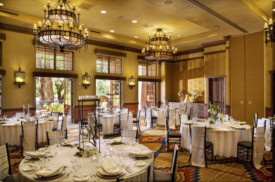 Gateway Canyons Resort Ballroom Wedding Setup