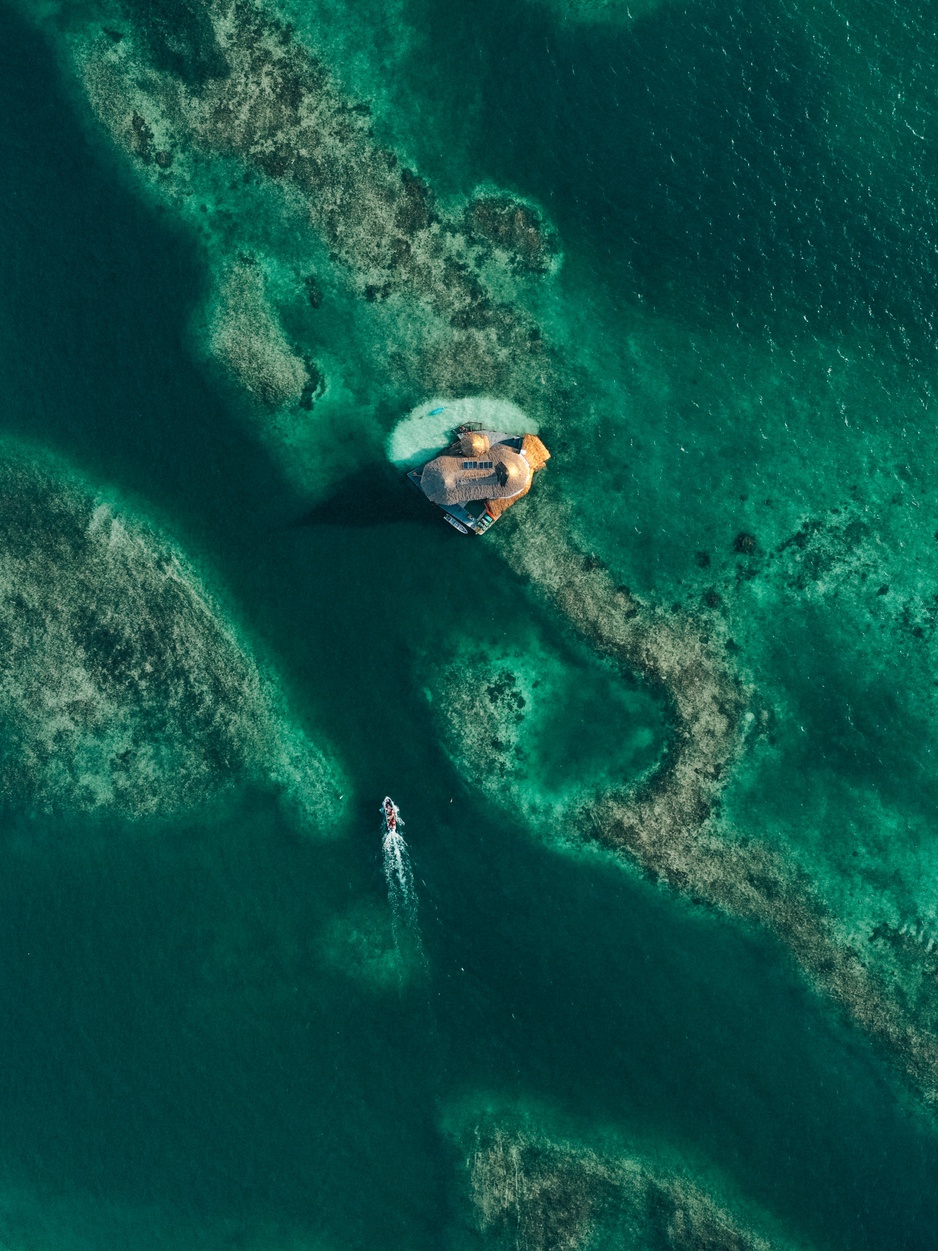 Casa en el Agua in the Caribbean Sea