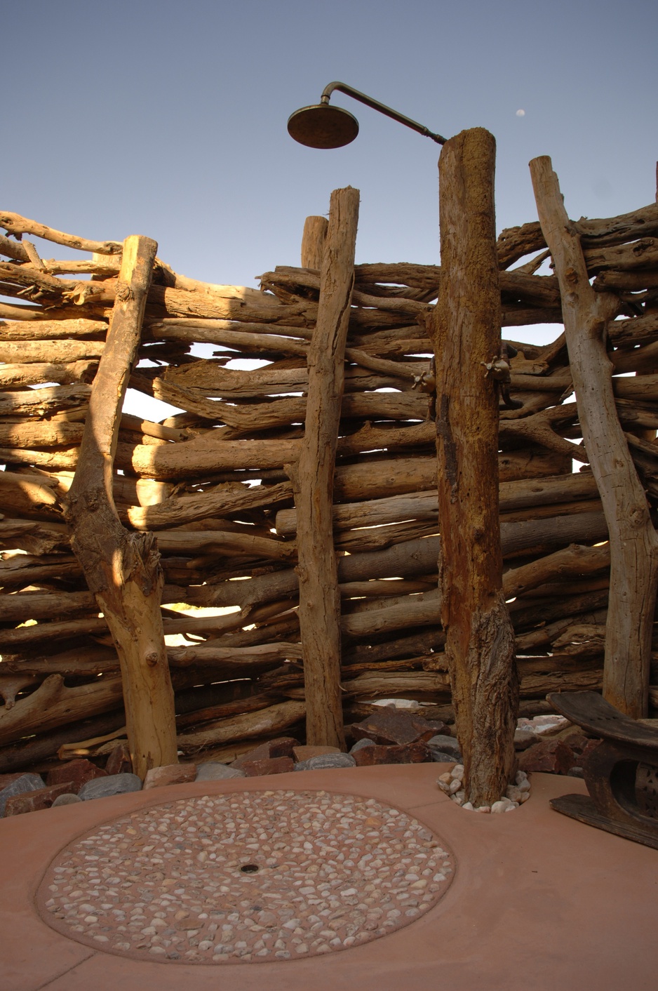 Okahirongo Elephant Lodge outdoor shower