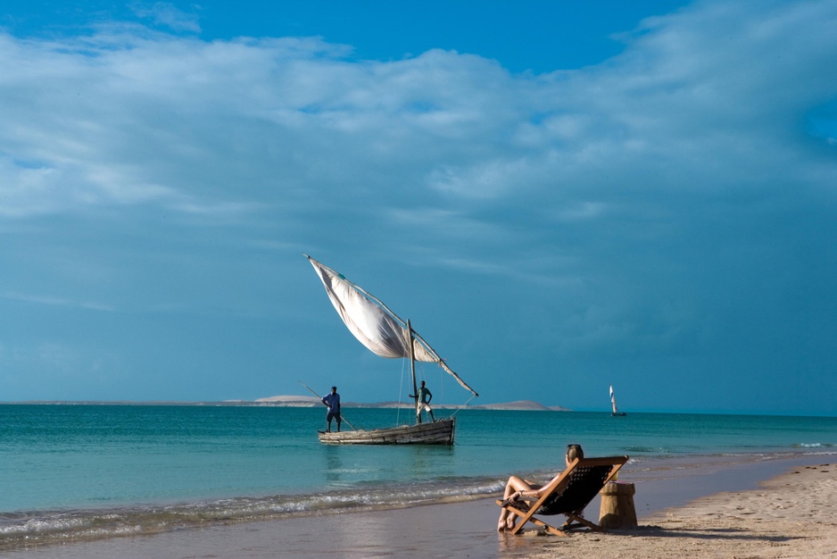 Deckchair on the beach