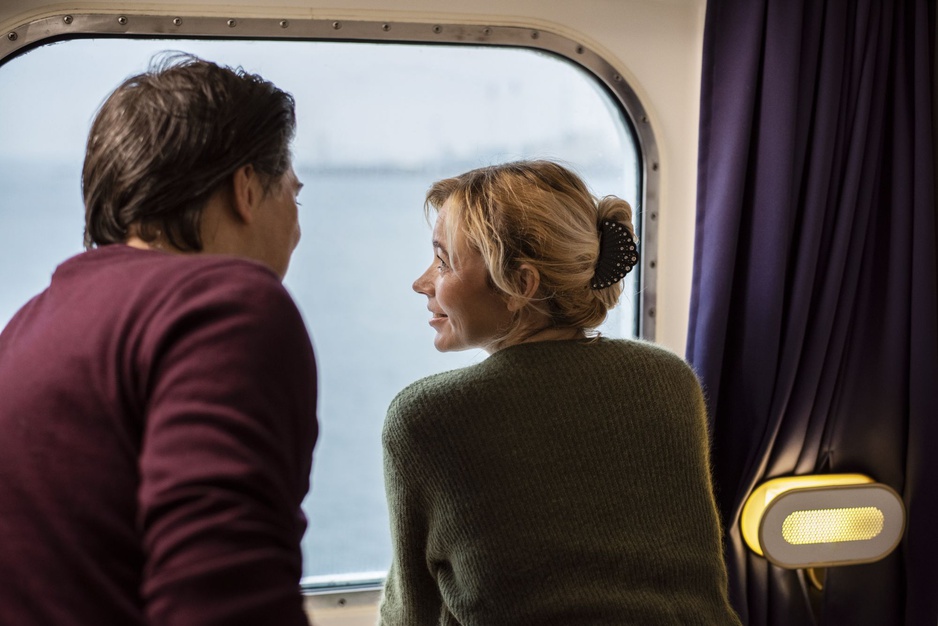 Sea view room on board the DFDS ferry