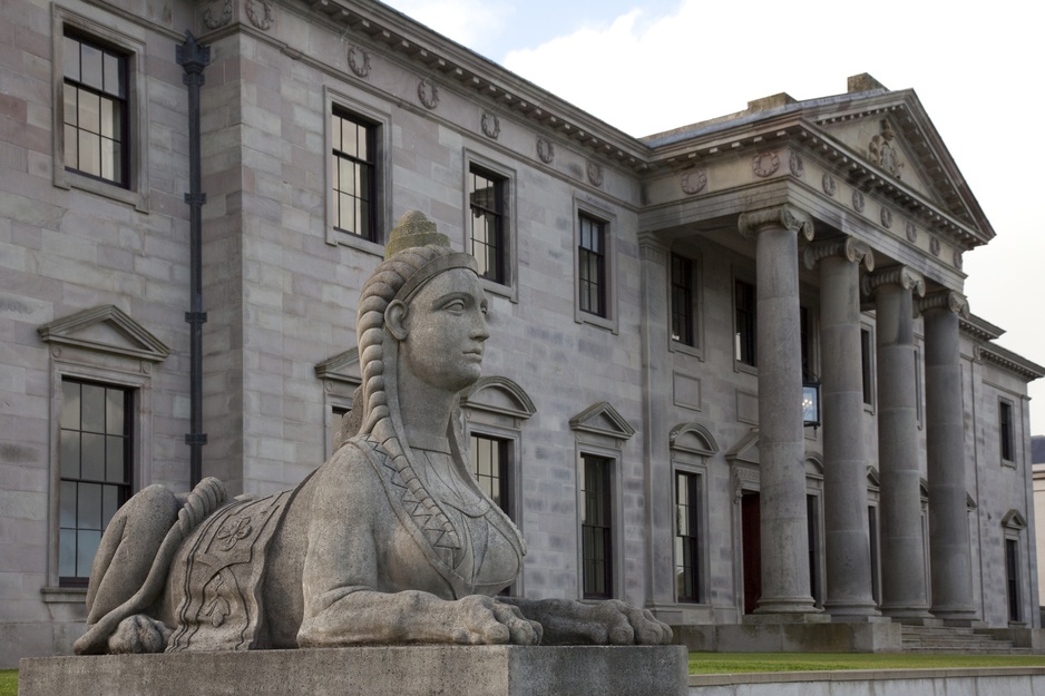 Ballyfin Hotel Entrance Statue