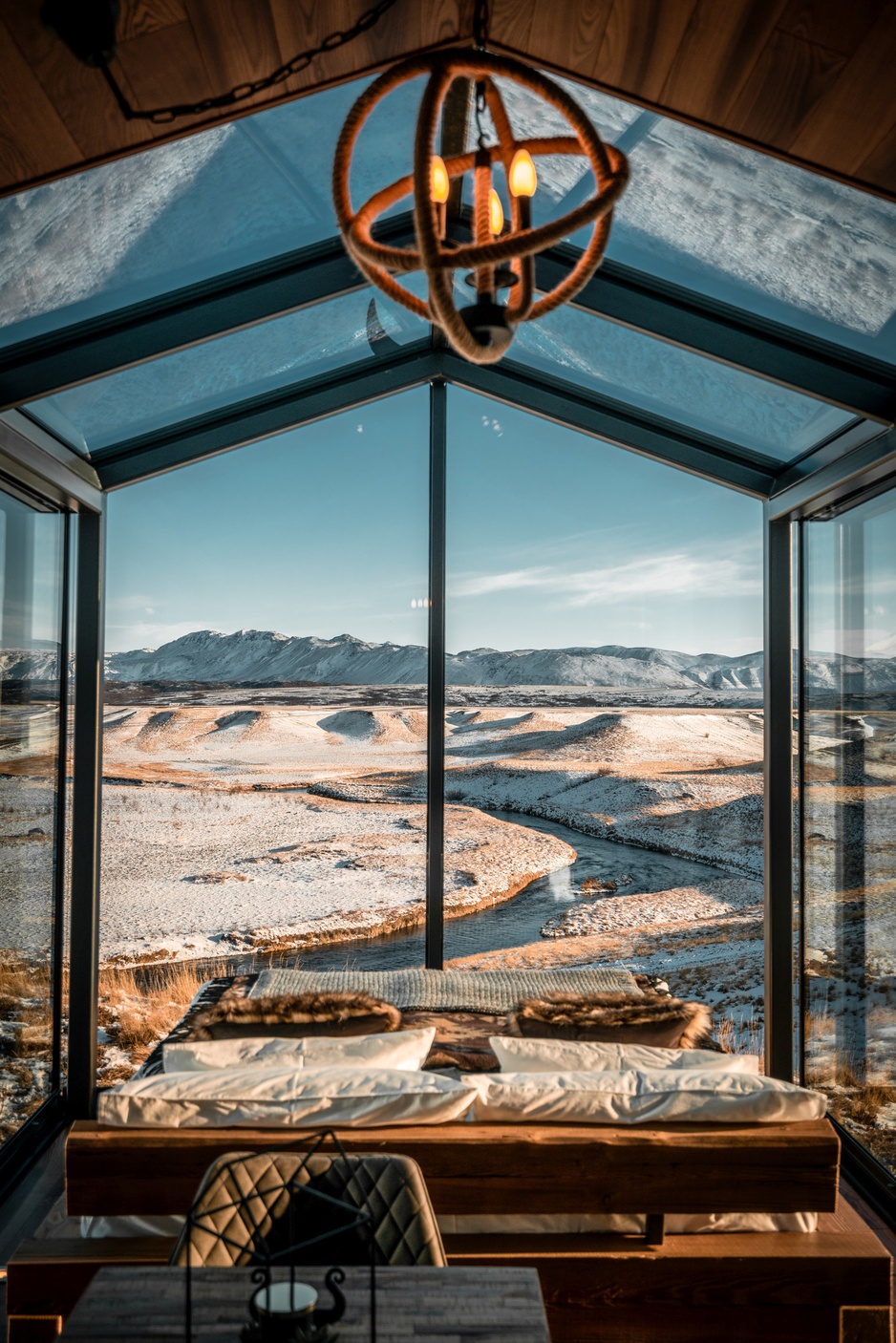 Panorama Glass Lodge Glass Bedroom