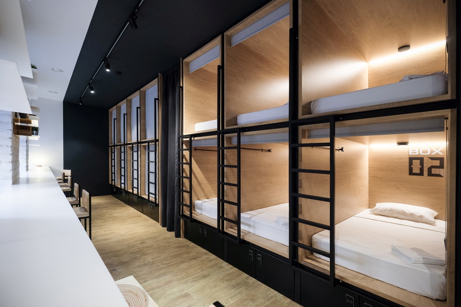 inBox Capsule Hotel dormitory