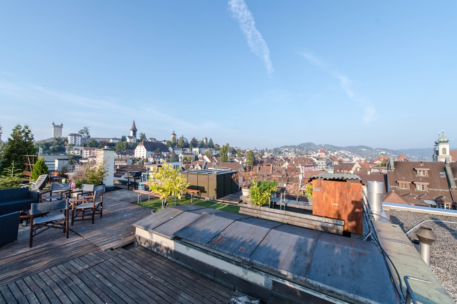 Capsule Hotel Lucerne Rooftop Terrace