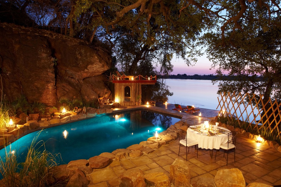 Tongabezi Lodge pool