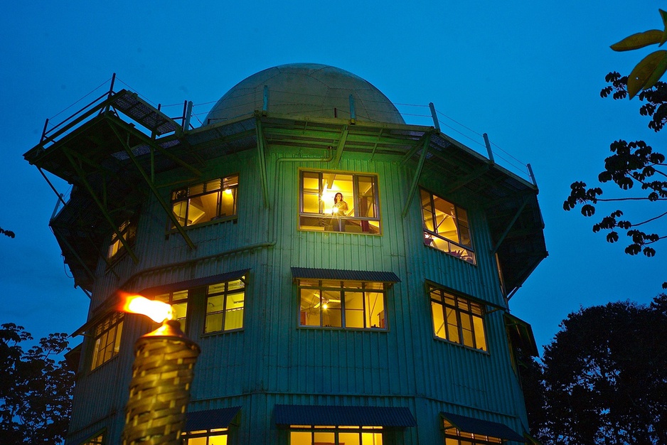 Canopy Tower at night